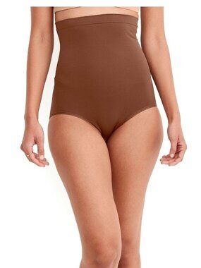 Jockey Essentials Women's Core Body Smoothing High-Waist Brief Size 3XL - Brown